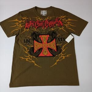 West Coast Choppers T-shirt Olive Green Size XL (46-48) NWT